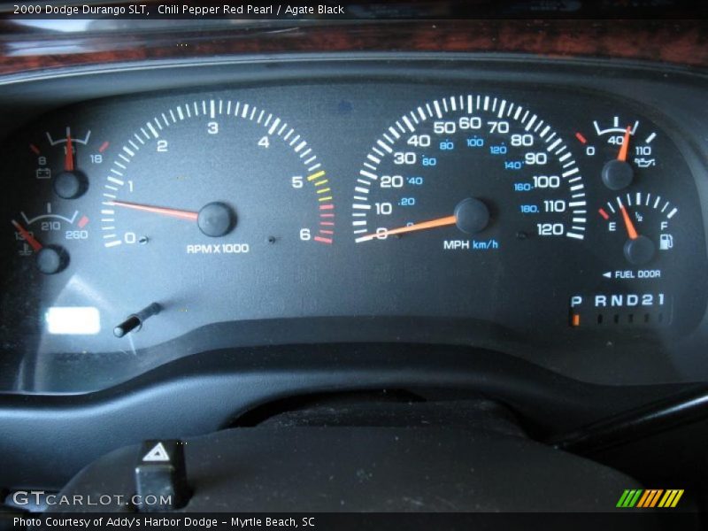 Chili Pepper Red Pearl / Agate Black 2000 Dodge Durango SLT