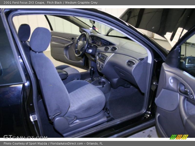 Pitch Black / Medium Graphite Grey 2001 Ford Focus ZX3 Coupe