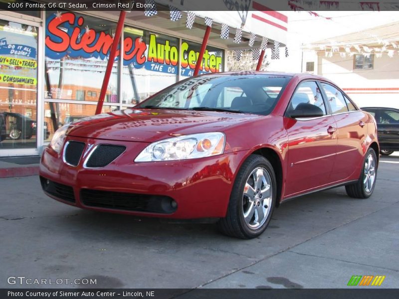Crimson Red / Ebony 2006 Pontiac G6 GT Sedan