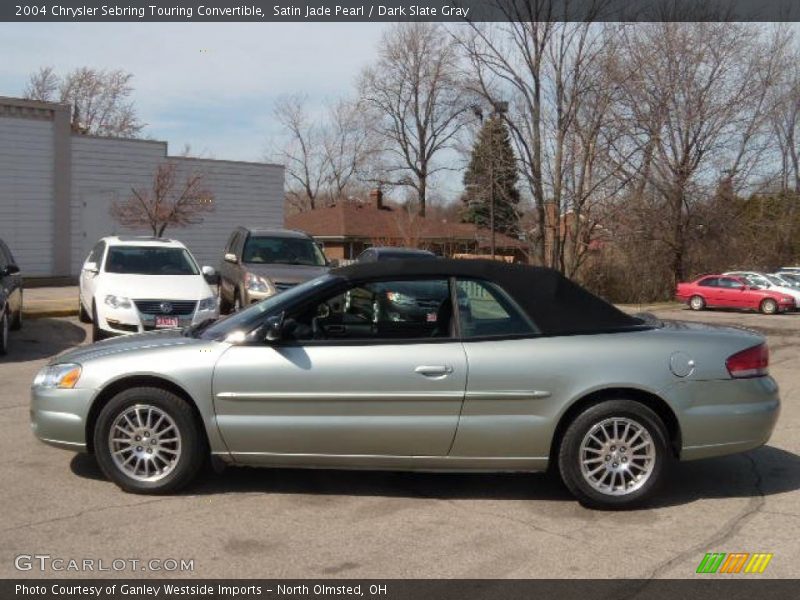 Satin Jade Pearl / Dark Slate Gray 2004 Chrysler Sebring Touring Convertible