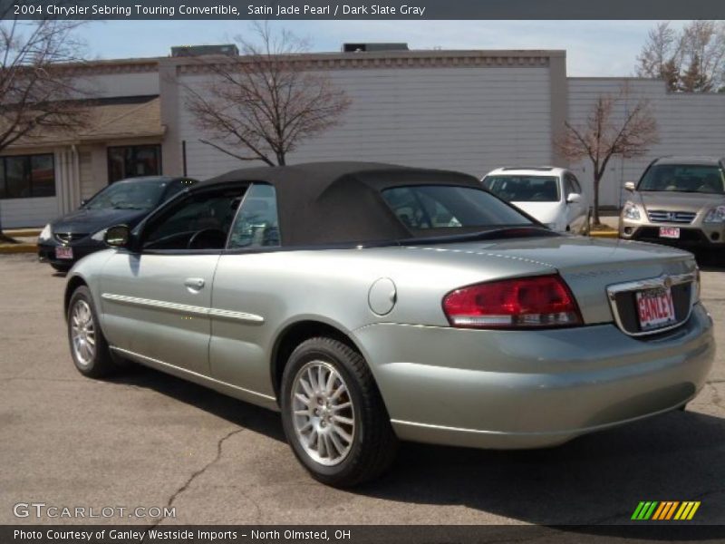 Satin Jade Pearl / Dark Slate Gray 2004 Chrysler Sebring Touring Convertible