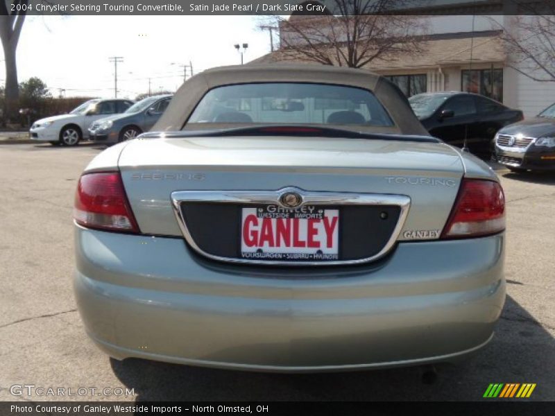 Satin Jade Pearl / Dark Slate Gray 2004 Chrysler Sebring Touring Convertible