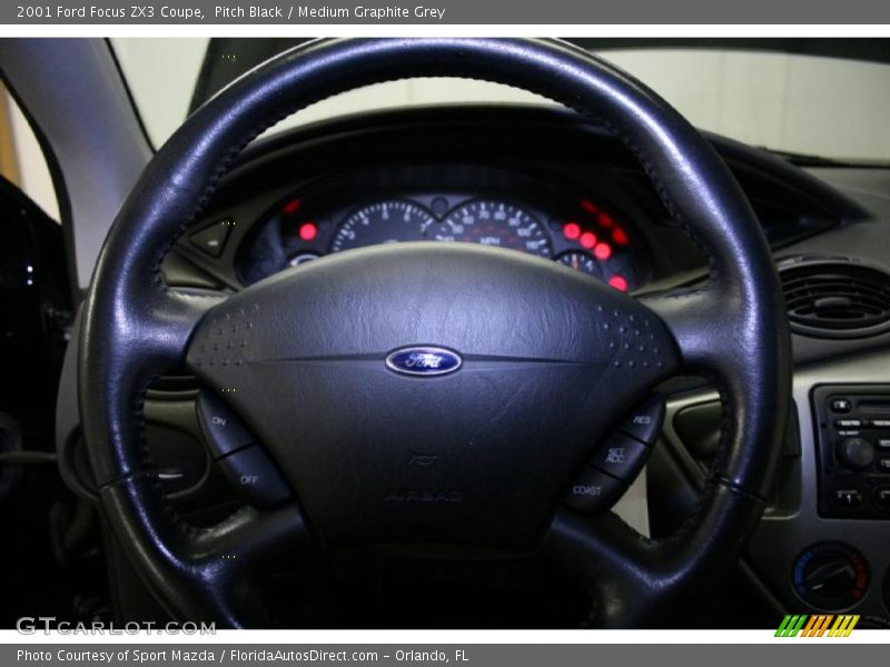 Pitch Black / Medium Graphite Grey 2001 Ford Focus ZX3 Coupe