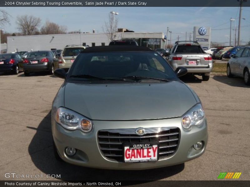 Satin Jade Pearl / Dark Slate Gray 2004 Chrysler Sebring Touring Convertible