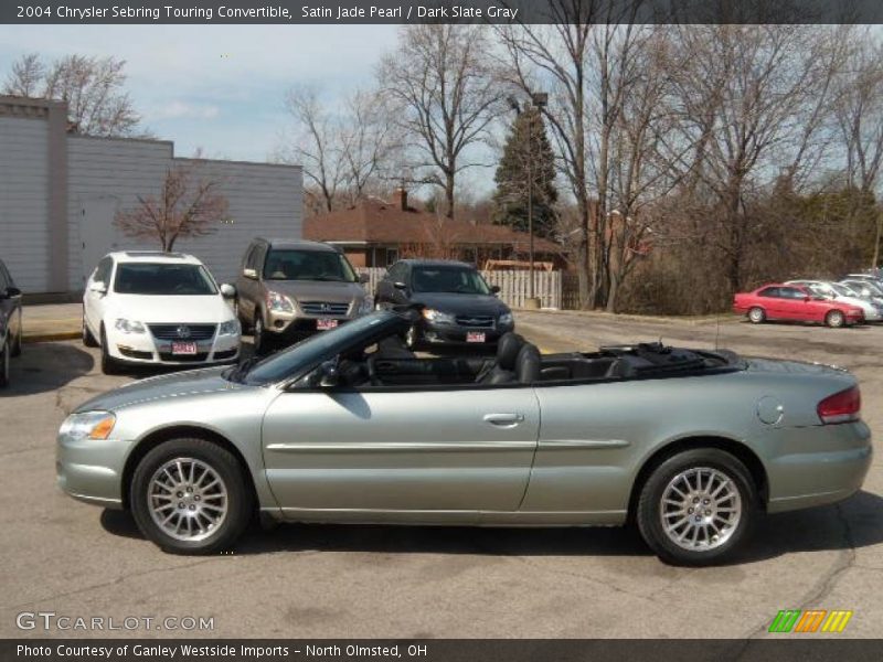 Satin Jade Pearl / Dark Slate Gray 2004 Chrysler Sebring Touring Convertible