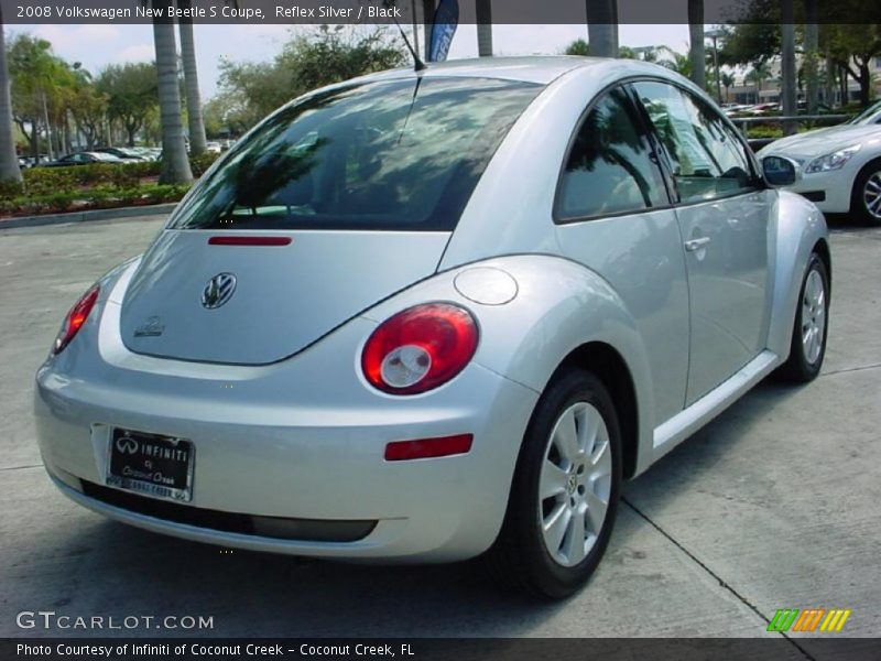 Reflex Silver / Black 2008 Volkswagen New Beetle S Coupe
