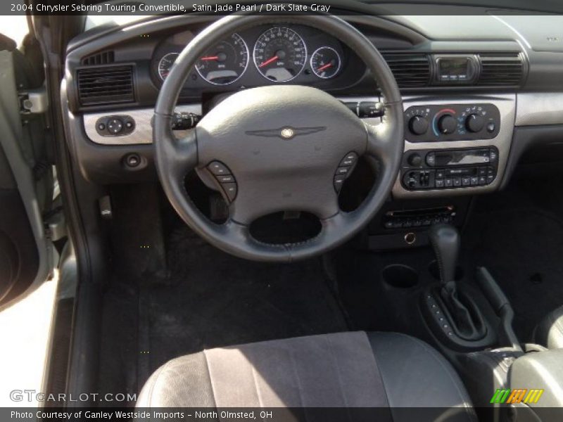 Satin Jade Pearl / Dark Slate Gray 2004 Chrysler Sebring Touring Convertible