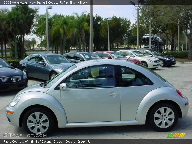 Reflex Silver / Black 2008 Volkswagen New Beetle S Coupe