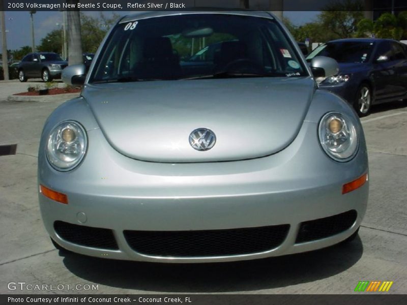 Reflex Silver / Black 2008 Volkswagen New Beetle S Coupe