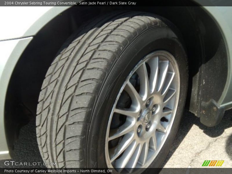 Satin Jade Pearl / Dark Slate Gray 2004 Chrysler Sebring Touring Convertible
