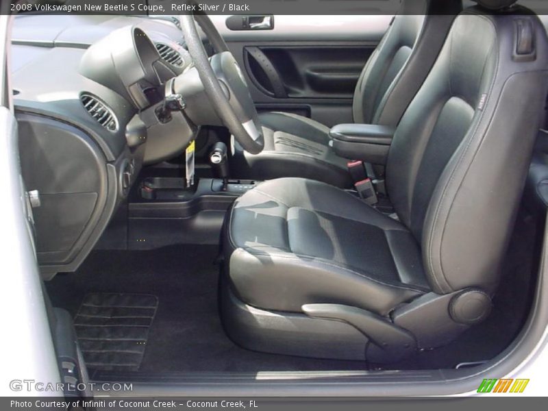 Reflex Silver / Black 2008 Volkswagen New Beetle S Coupe