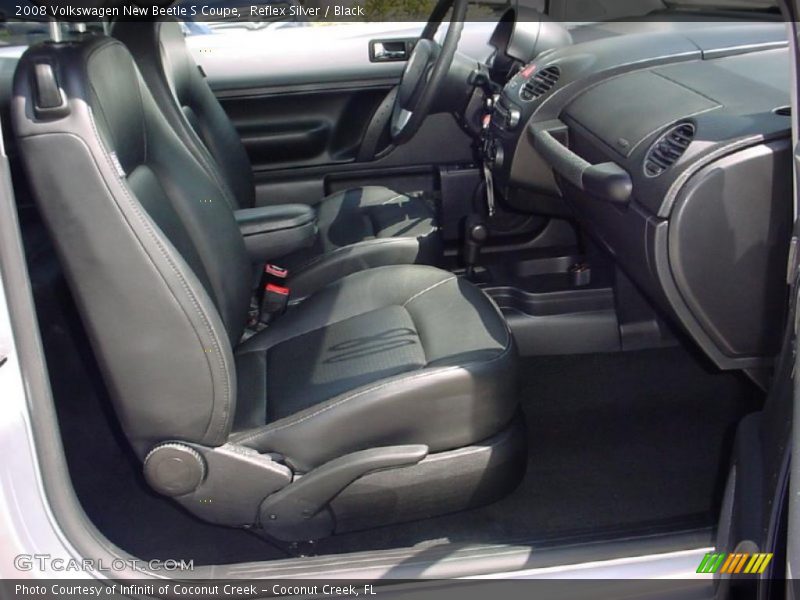 Reflex Silver / Black 2008 Volkswagen New Beetle S Coupe