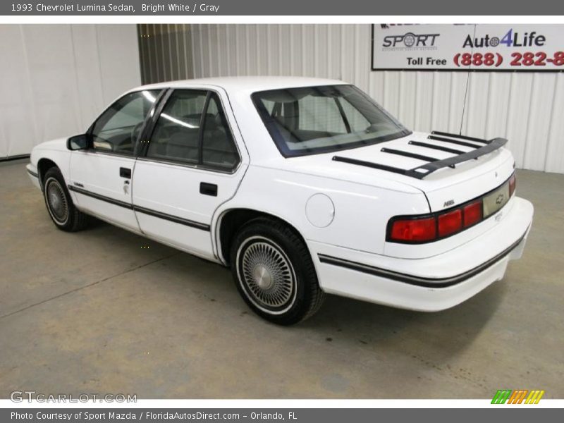 Bright White / Gray 1993 Chevrolet Lumina Sedan