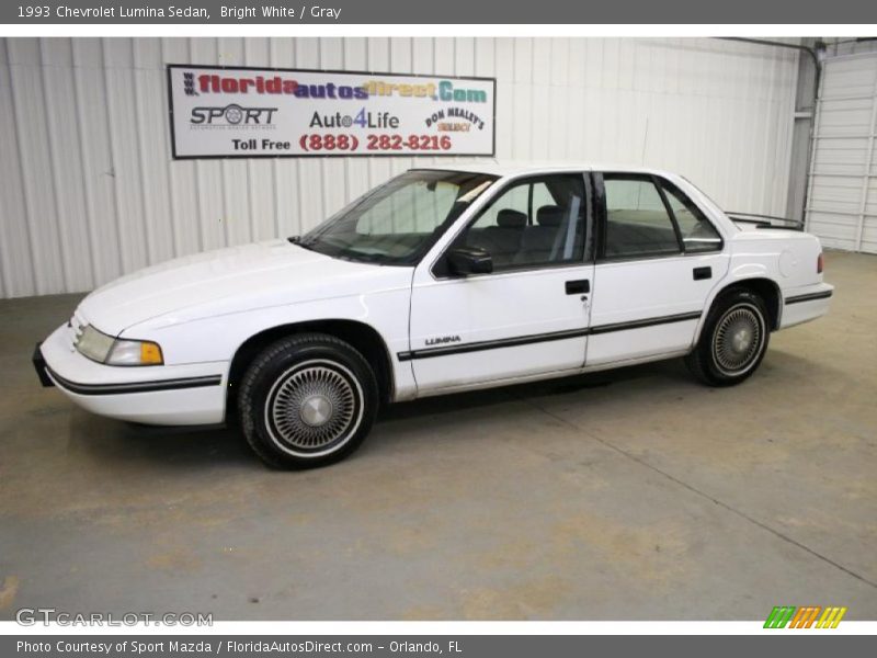 Bright White / Gray 1993 Chevrolet Lumina Sedan