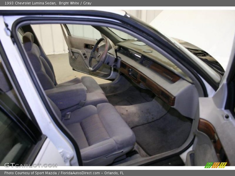 Bright White / Gray 1993 Chevrolet Lumina Sedan