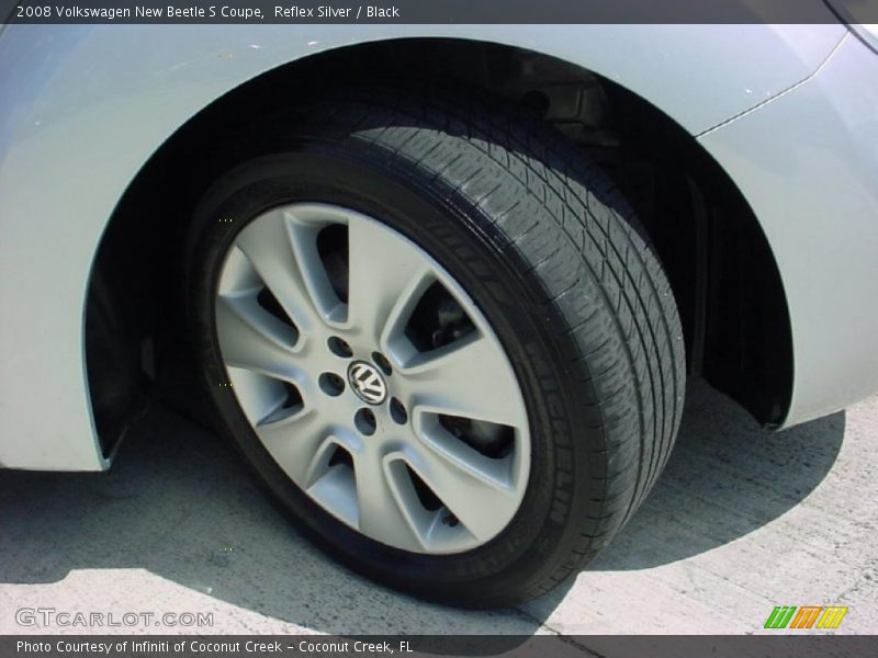 Reflex Silver / Black 2008 Volkswagen New Beetle S Coupe