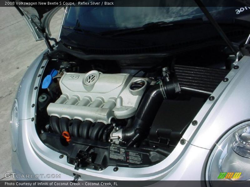 Reflex Silver / Black 2008 Volkswagen New Beetle S Coupe