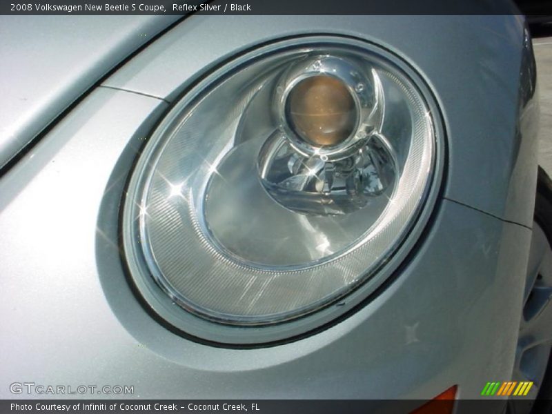Reflex Silver / Black 2008 Volkswagen New Beetle S Coupe