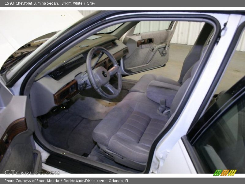 Bright White / Gray 1993 Chevrolet Lumina Sedan