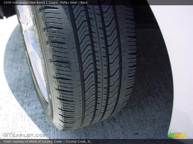 Reflex Silver / Black 2008 Volkswagen New Beetle S Coupe