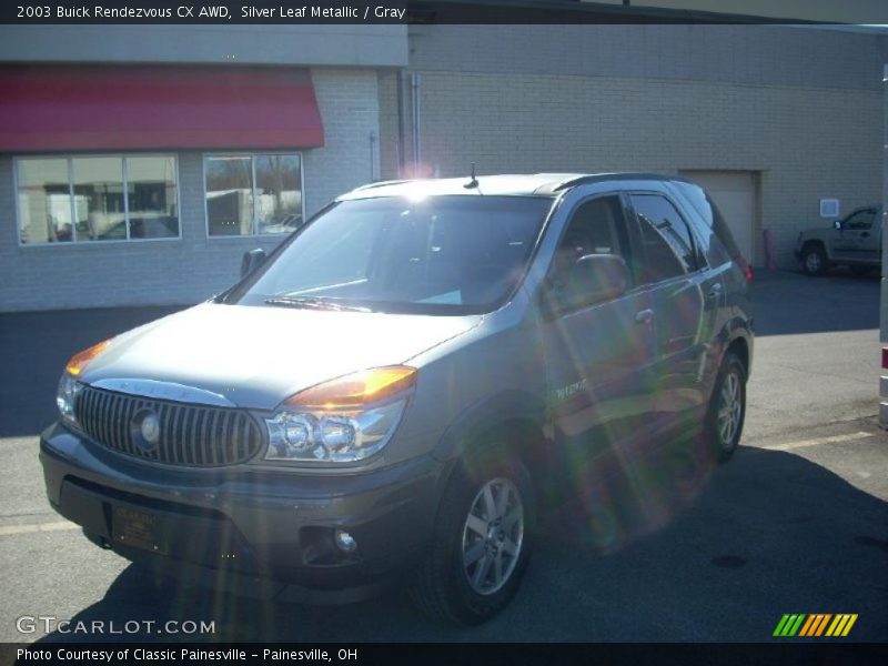 Silver Leaf Metallic / Gray 2003 Buick Rendezvous CX AWD