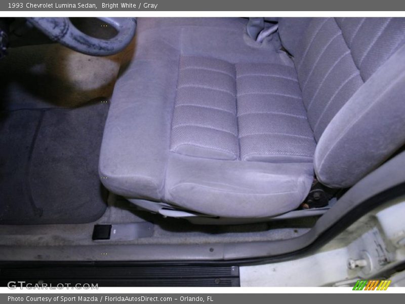 Bright White / Gray 1993 Chevrolet Lumina Sedan