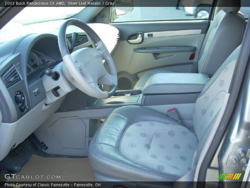 Silver Leaf Metallic / Gray 2003 Buick Rendezvous CX AWD