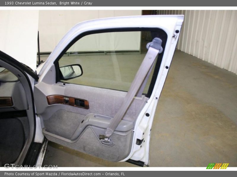 Bright White / Gray 1993 Chevrolet Lumina Sedan