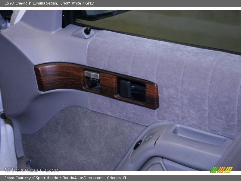 Bright White / Gray 1993 Chevrolet Lumina Sedan