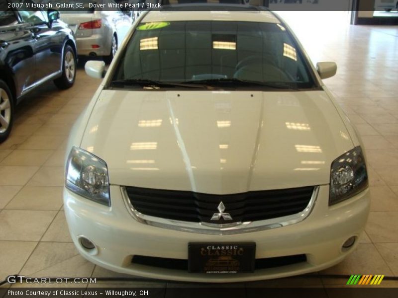 Dover White Pearl / Black 2007 Mitsubishi Galant SE