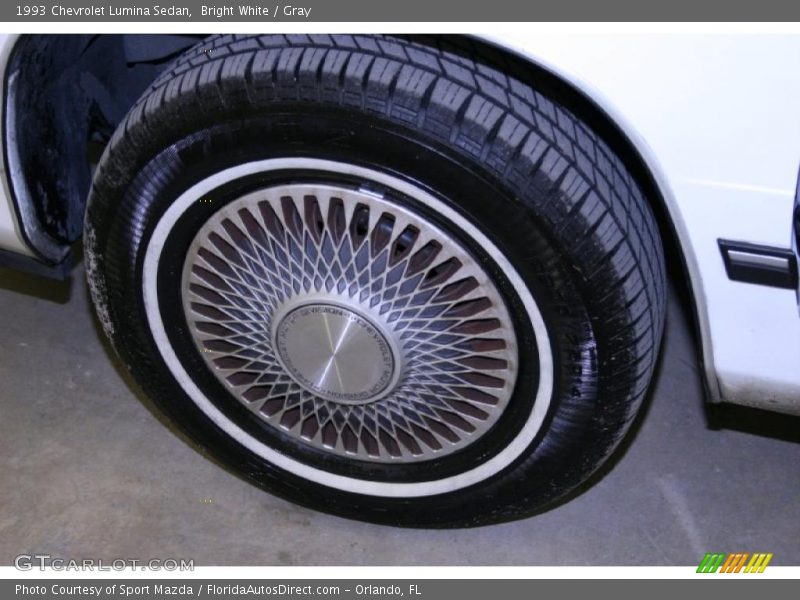 Bright White / Gray 1993 Chevrolet Lumina Sedan