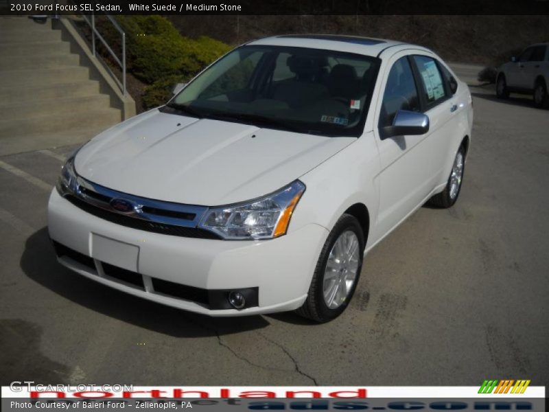 White Suede / Medium Stone 2010 Ford Focus SEL Sedan