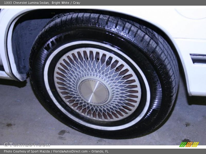 Bright White / Gray 1993 Chevrolet Lumina Sedan