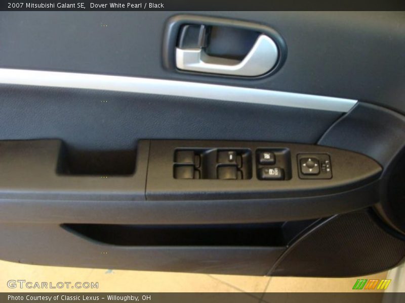 Dover White Pearl / Black 2007 Mitsubishi Galant SE
