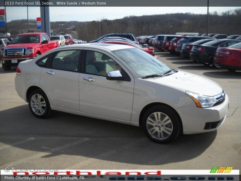 White Suede / Medium Stone 2010 Ford Focus SEL Sedan