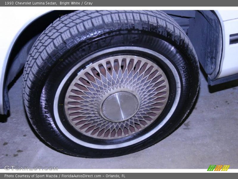 Bright White / Gray 1993 Chevrolet Lumina Sedan