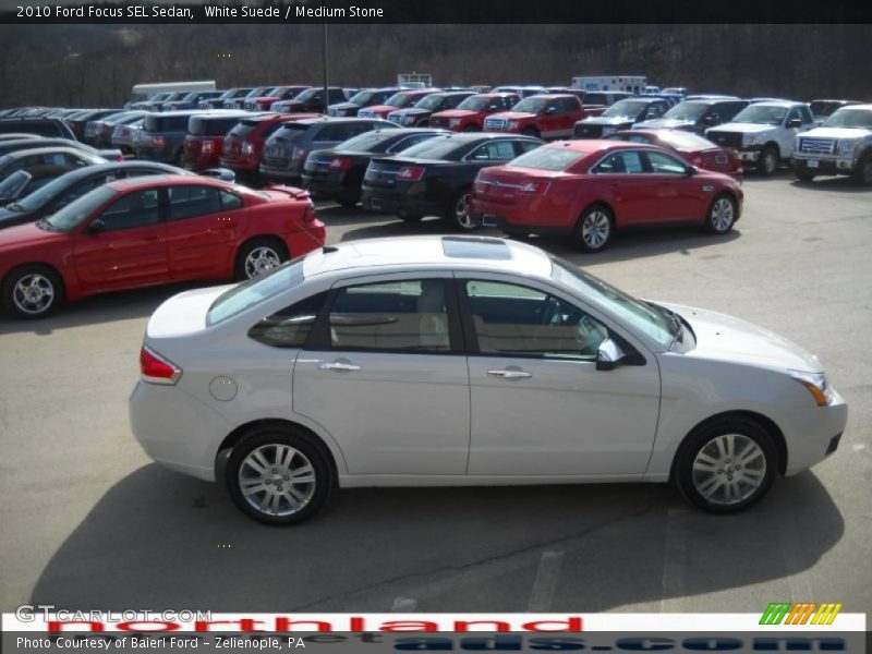 White Suede / Medium Stone 2010 Ford Focus SEL Sedan