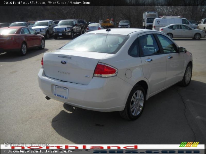 White Suede / Medium Stone 2010 Ford Focus SEL Sedan