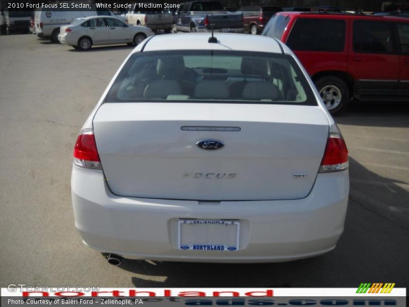 White Suede / Medium Stone 2010 Ford Focus SEL Sedan