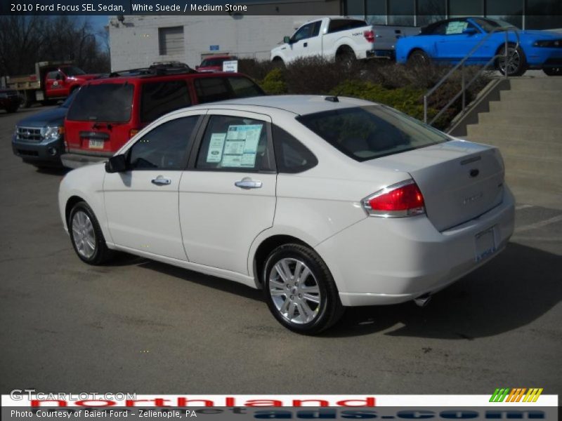 White Suede / Medium Stone 2010 Ford Focus SEL Sedan