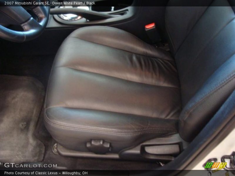 Dover White Pearl / Black 2007 Mitsubishi Galant SE