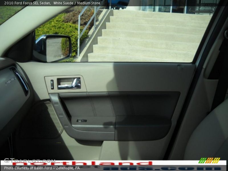 White Suede / Medium Stone 2010 Ford Focus SEL Sedan