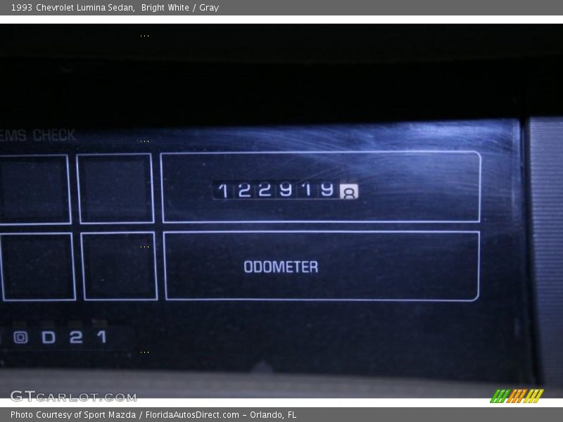 Bright White / Gray 1993 Chevrolet Lumina Sedan
