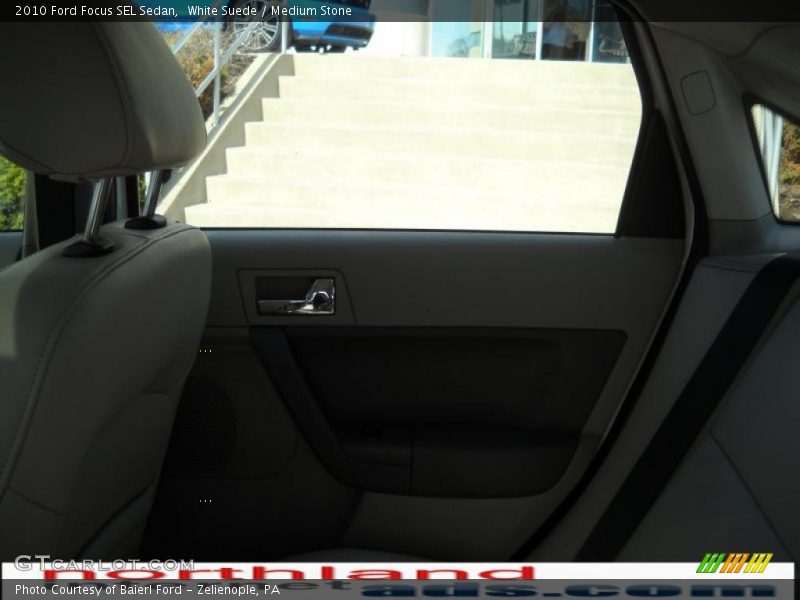 White Suede / Medium Stone 2010 Ford Focus SEL Sedan