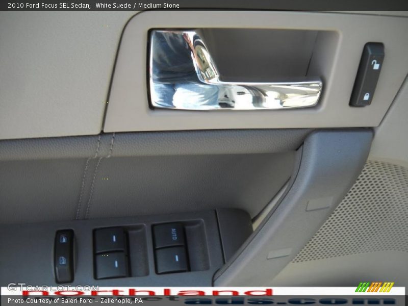 White Suede / Medium Stone 2010 Ford Focus SEL Sedan