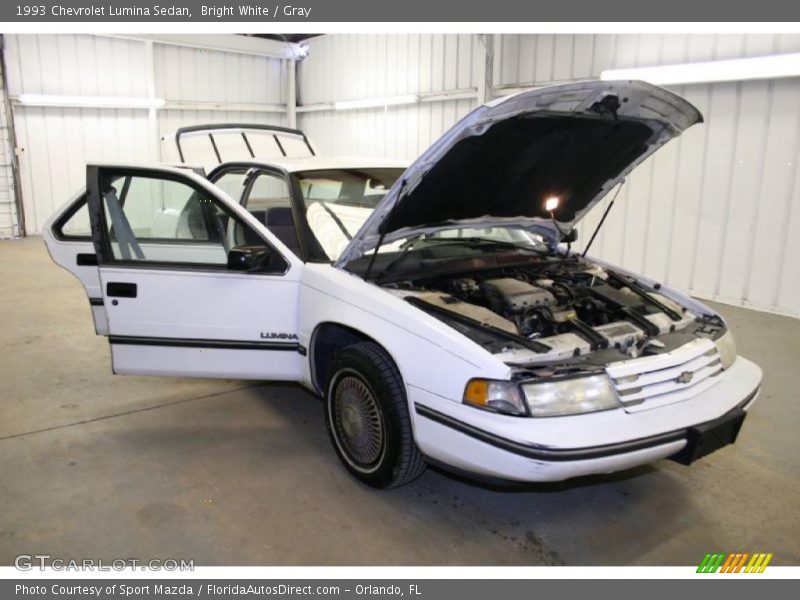 Bright White / Gray 1993 Chevrolet Lumina Sedan
