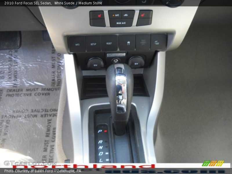 White Suede / Medium Stone 2010 Ford Focus SEL Sedan