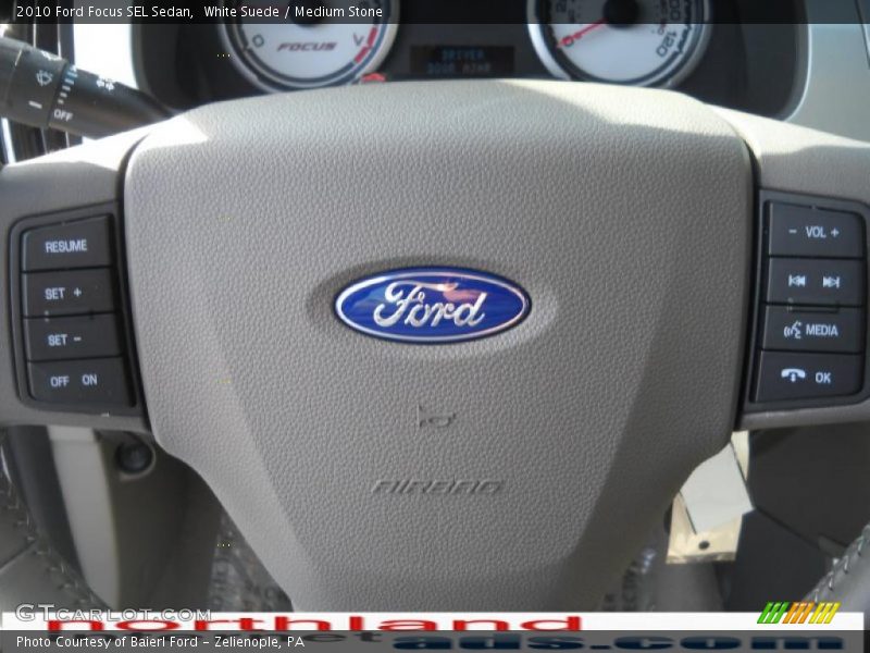 White Suede / Medium Stone 2010 Ford Focus SEL Sedan