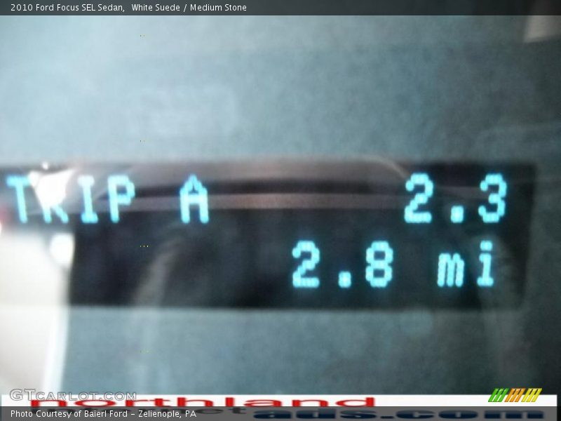 White Suede / Medium Stone 2010 Ford Focus SEL Sedan