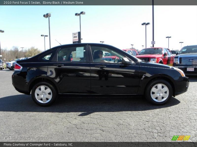 Ebony Black / Medium Stone 2010 Ford Focus S Sedan